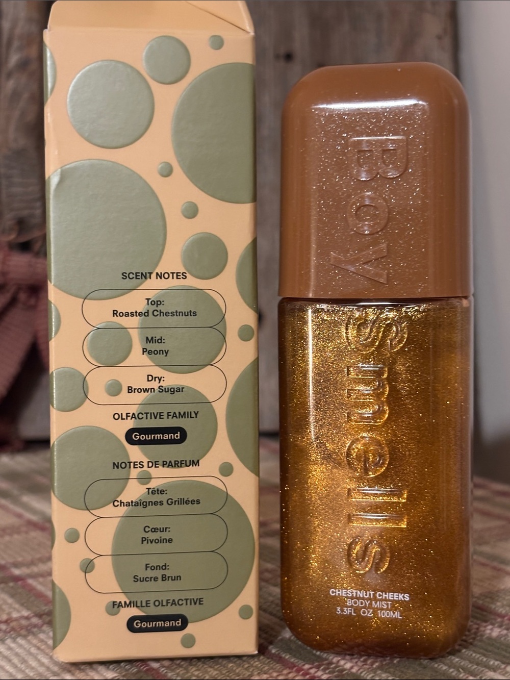 Boy Smells Chestnut Cheeks